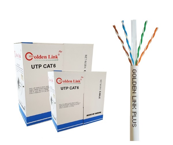 CAT.6 UTP - Cáp mạng Golden Link PLUS  (đồng nguyên chất)